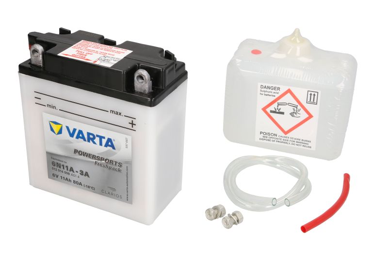 VARTA starting battery (B004R9J236, 6N11A-3A, 558130, 6N11A-1B VARTA)